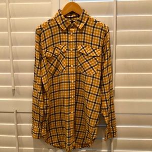 J Crew Lightweight Brushed Cotton Shirt, Size 4 Tall